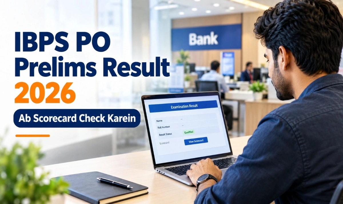 IBPS PO Prelims Result 2026 scorecard check karte candidate