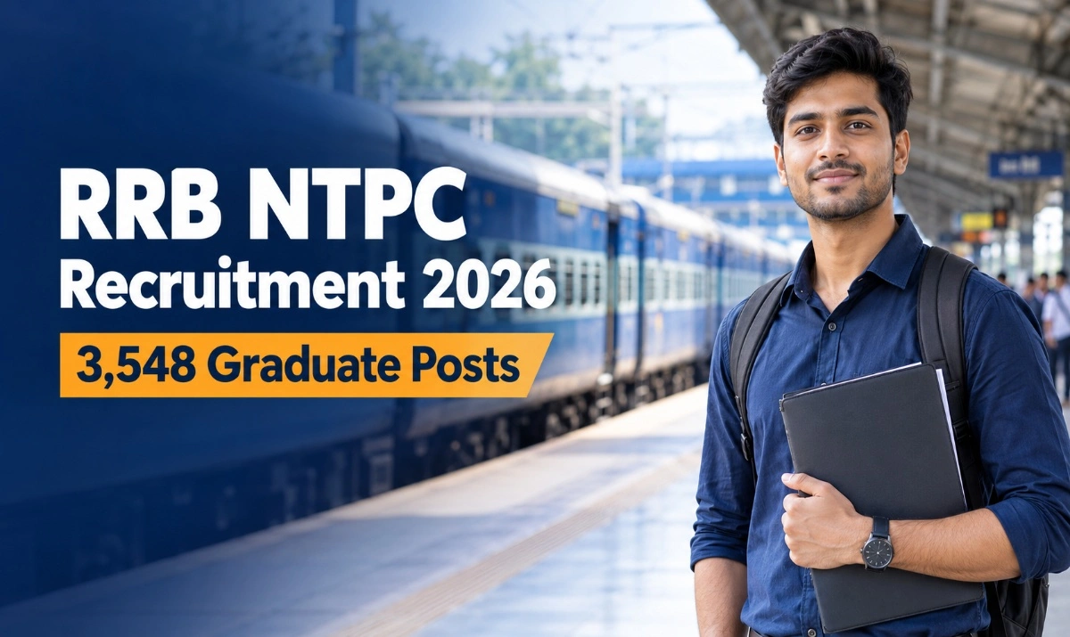 RRB NTPC Graduate Recruitment 2026 for 3548 graduate posts